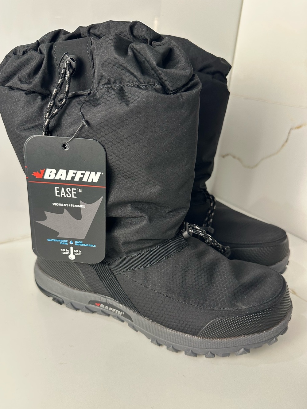 Baffin Ease Women’s Waterproof Winter Boots Black Size 9 NWT